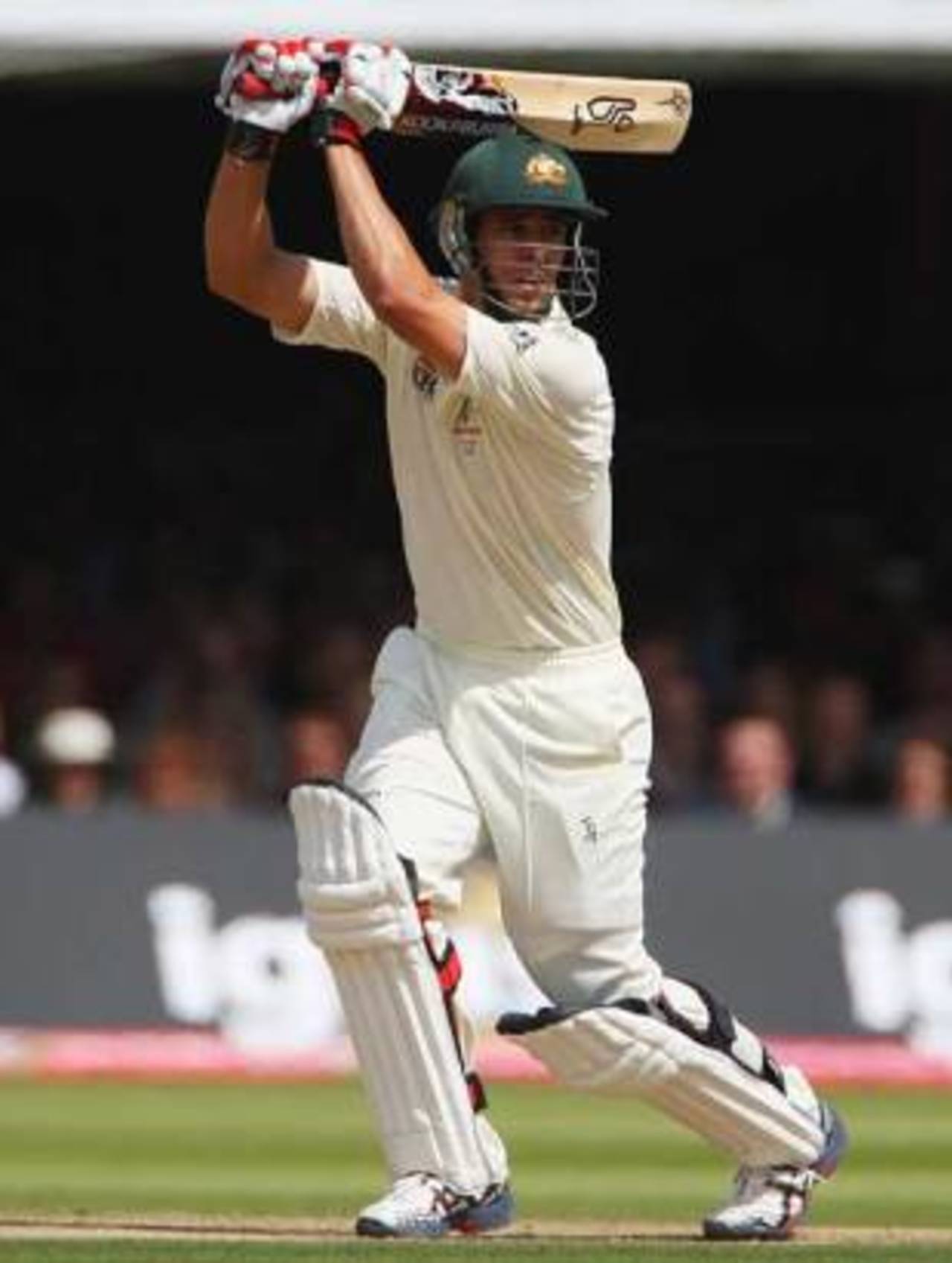 Mitchell Johnson shows his batting talent, England v Australia, 2nd Test, Lord's, 5th day, July 20, 2009