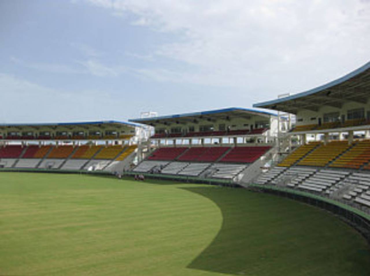 A view of the stands at Windsor Park, Roseau, July 24, 2009