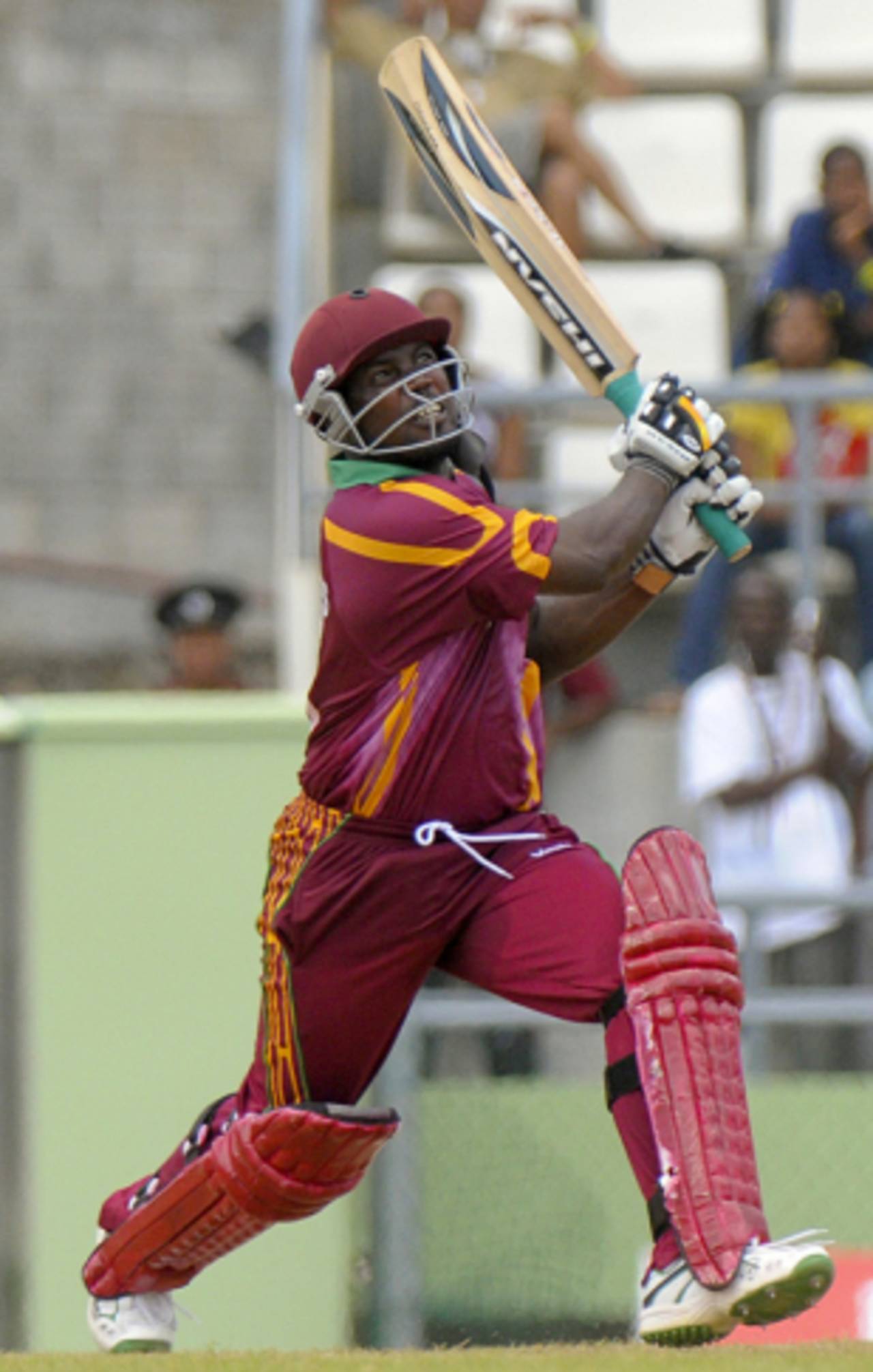 Travis Dowlin's century brought cheer to the many West Indian supporters&nbsp;&nbsp;&bull;&nbsp;&nbsp;AFP