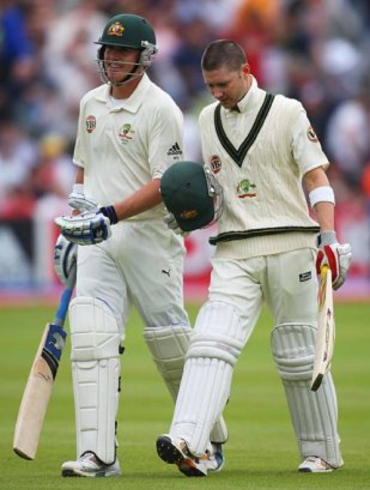 Marcus North and Michael Clarke added 185 runs for the fifth wicket , England v Australia, 3rd Test, Edgbaston, 5th day, August 3, 2009