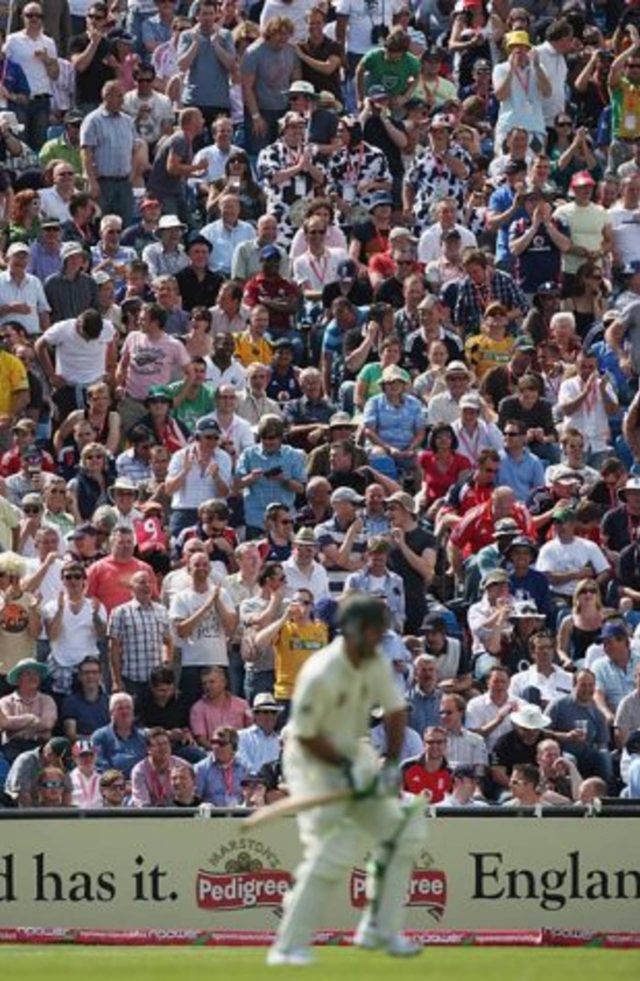 The boos when Ricky Ponting came out to bat weren't as loud as the ones at Edgbaston&nbsp;&nbsp;&bull;&nbsp;&nbsp;Getty Images