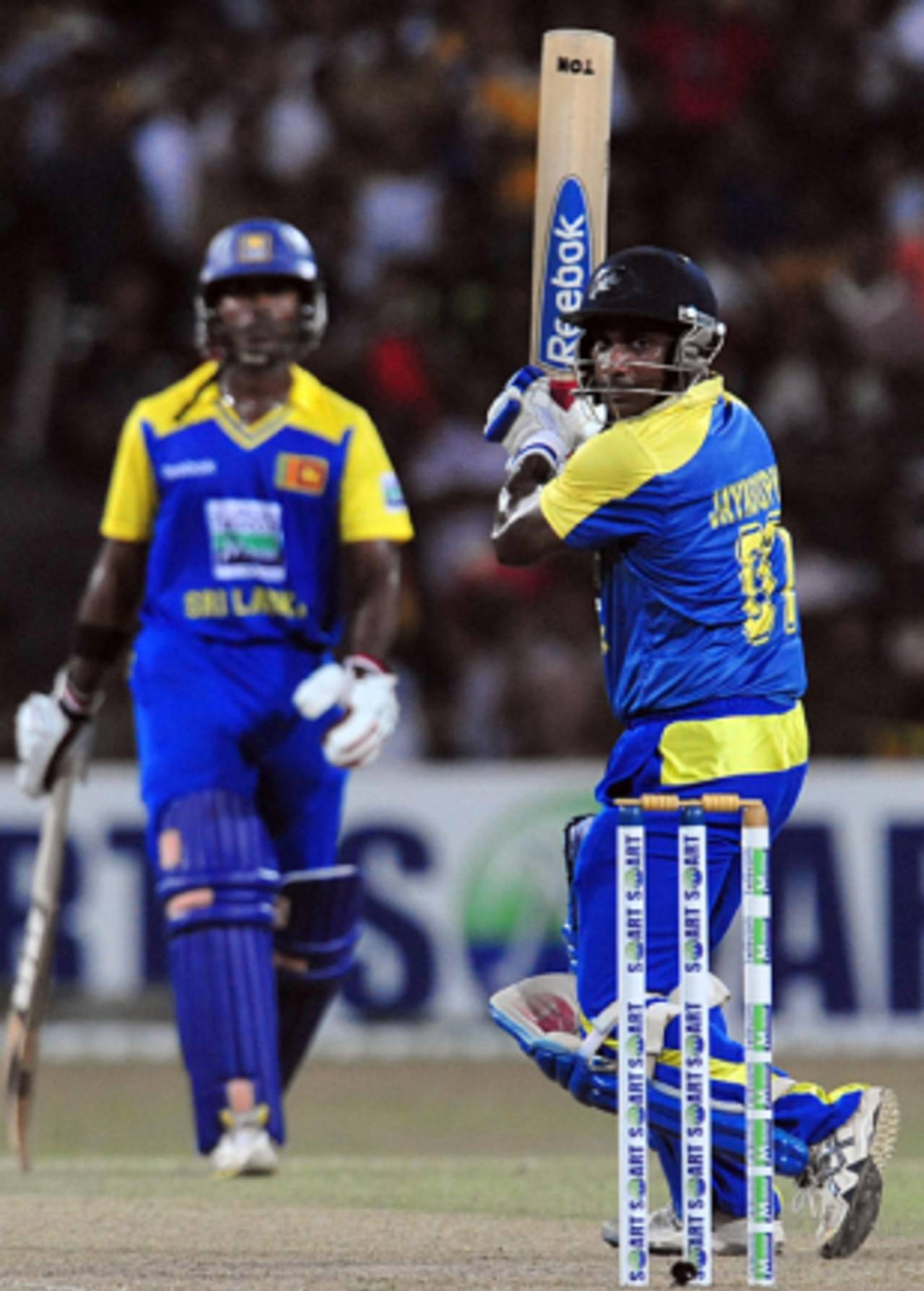 Sanath Jayasuriya guides it past the slips, Sri Lanka v Pakistan, only Twenty20 international, Colombo, August 12, 2009