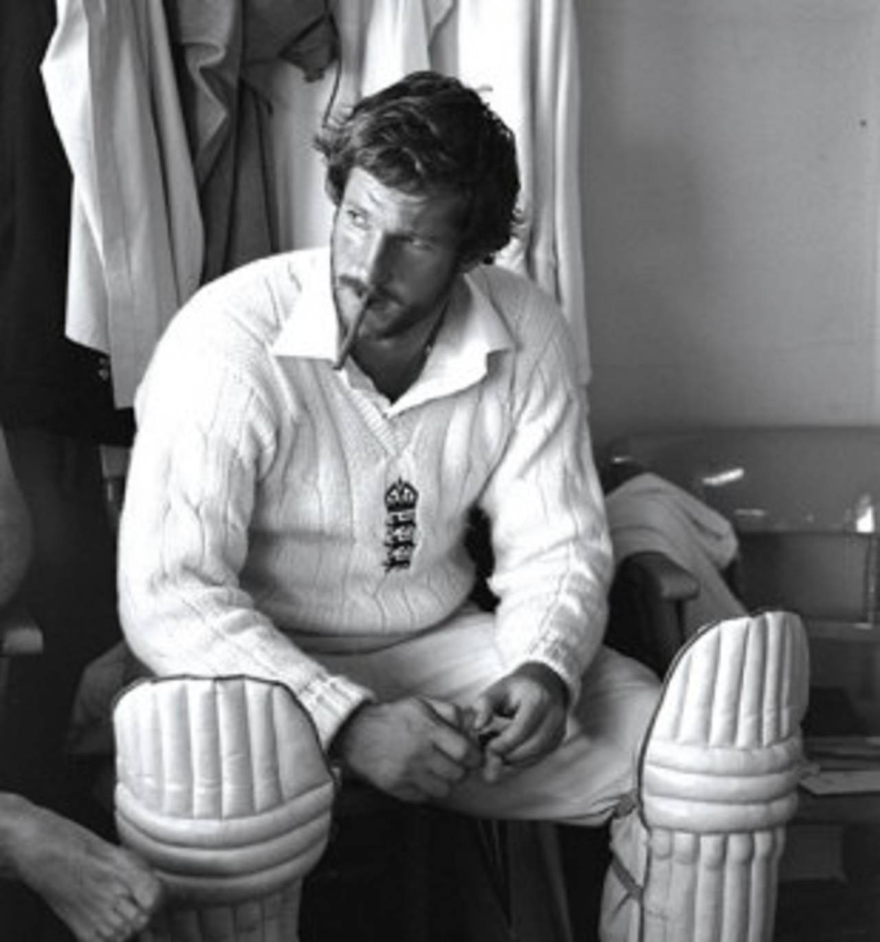Ian Botham enjoys a cigarette after the Headingley win, England v Australia, 3rd Test, Headingley, July 21, 1981