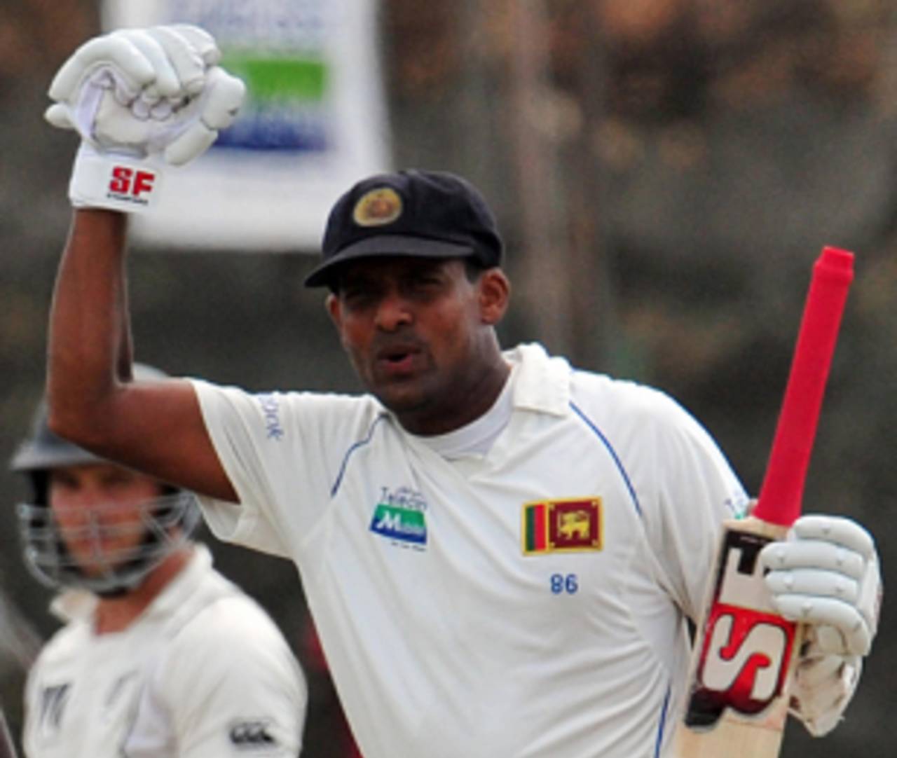 Thilan Samaraweera reaches his tenth Test century, Sri Lanka v New Zealand, 1st Test, Galle, 2nd day, August 19, 2009