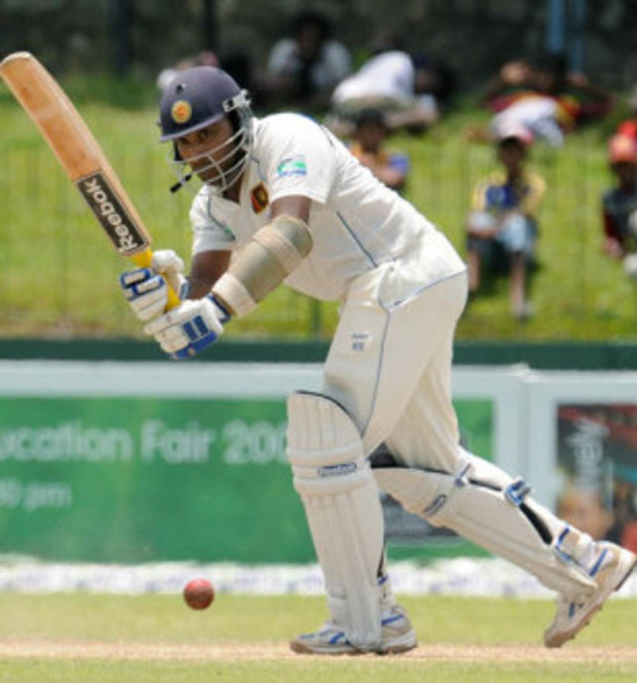 Mahela Jayawardene flicks the ball towards the leg side, Sri Lanka v New Zealand, 2nd Test, SSC, Colombo, 4th day, August 29, 2009 