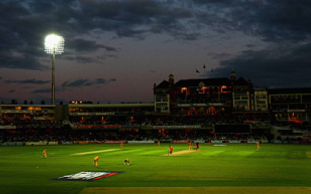 A stunning view of The Oval under lights, England v Australia, 1st ODI, The Oval, September 4, 2009