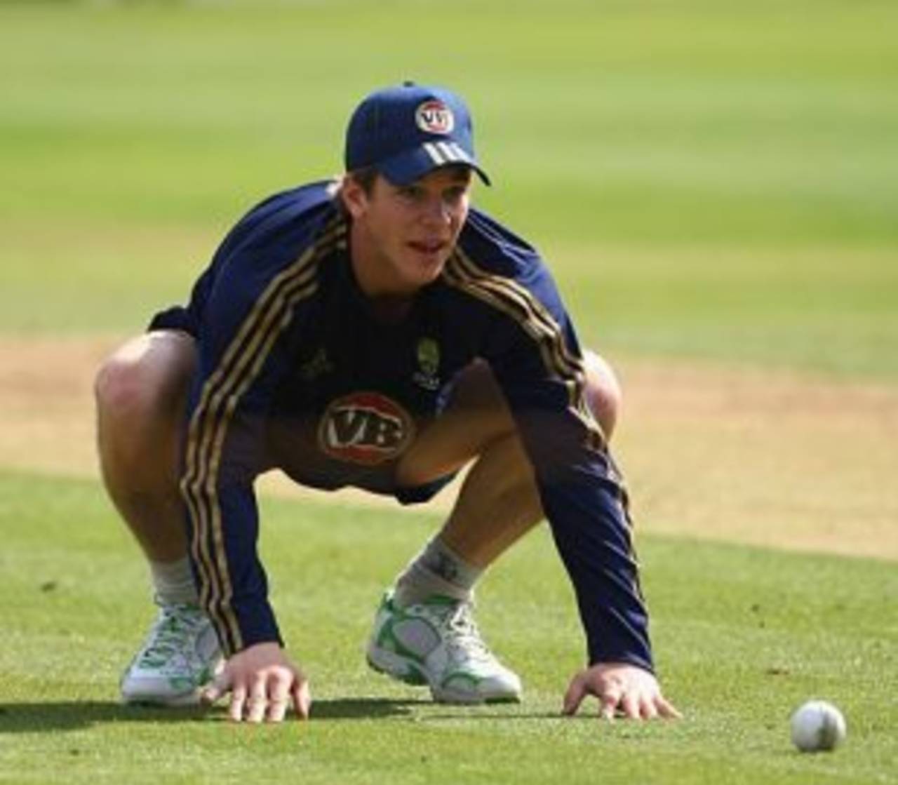 Tim Paine watches the ball during a practice session ahead of the second ODI against England, Lord's, September 5, 2009