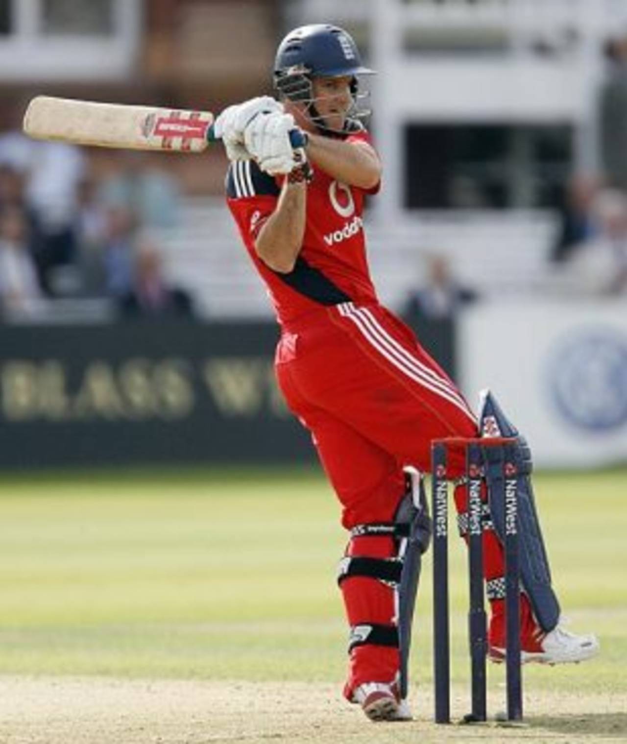 Andrew Strauss pulls behind square, England v Australia, 2nd ODI, Lord's, September 6, 2009