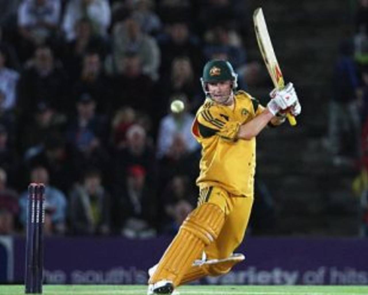 Michael Clarke plays the cut, England v Australia, 3rd ODI, Southampton, September 9, 2009