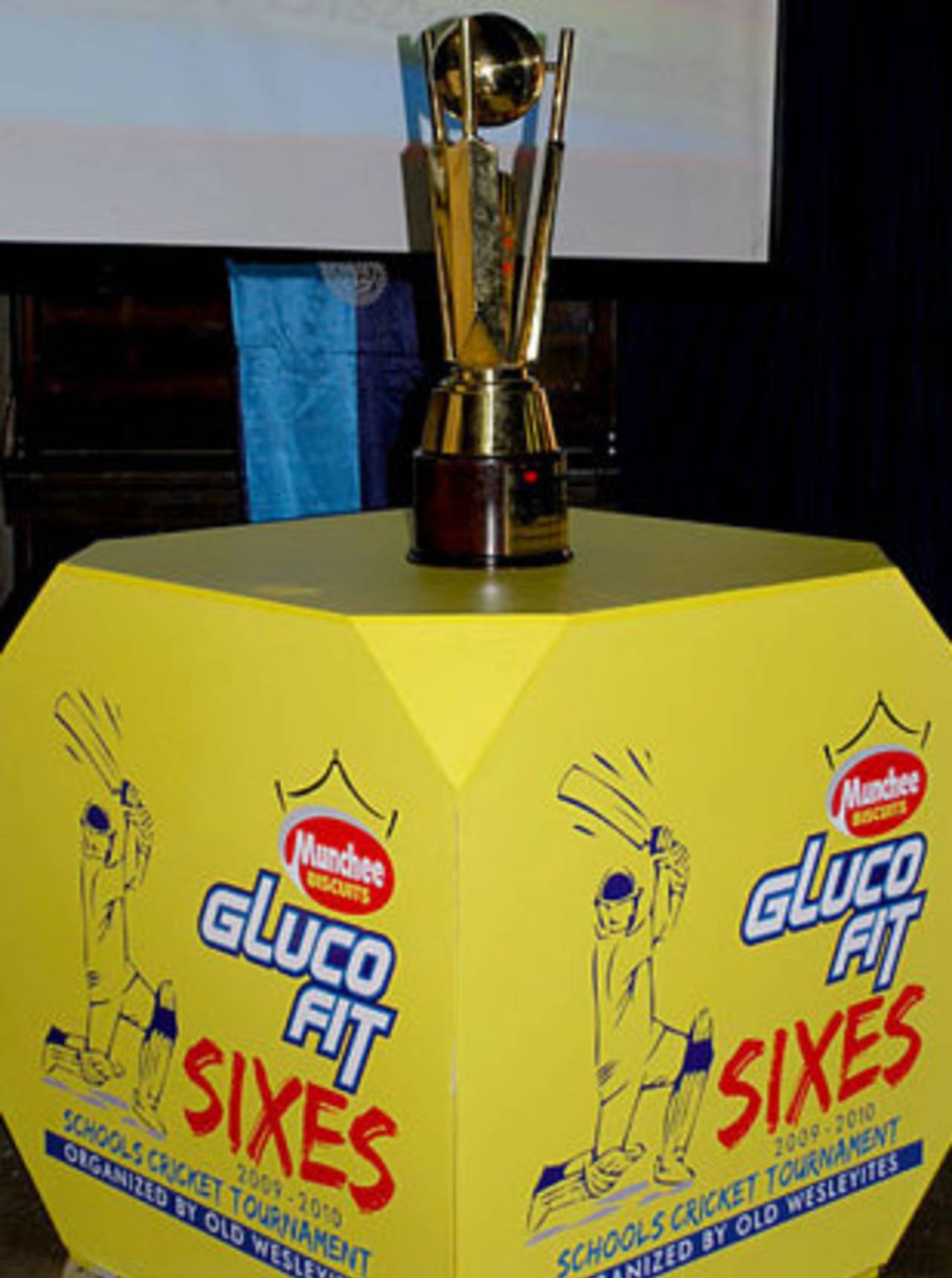 The Glucofit Sixes trophy on display, Colombo, September 18, 2009