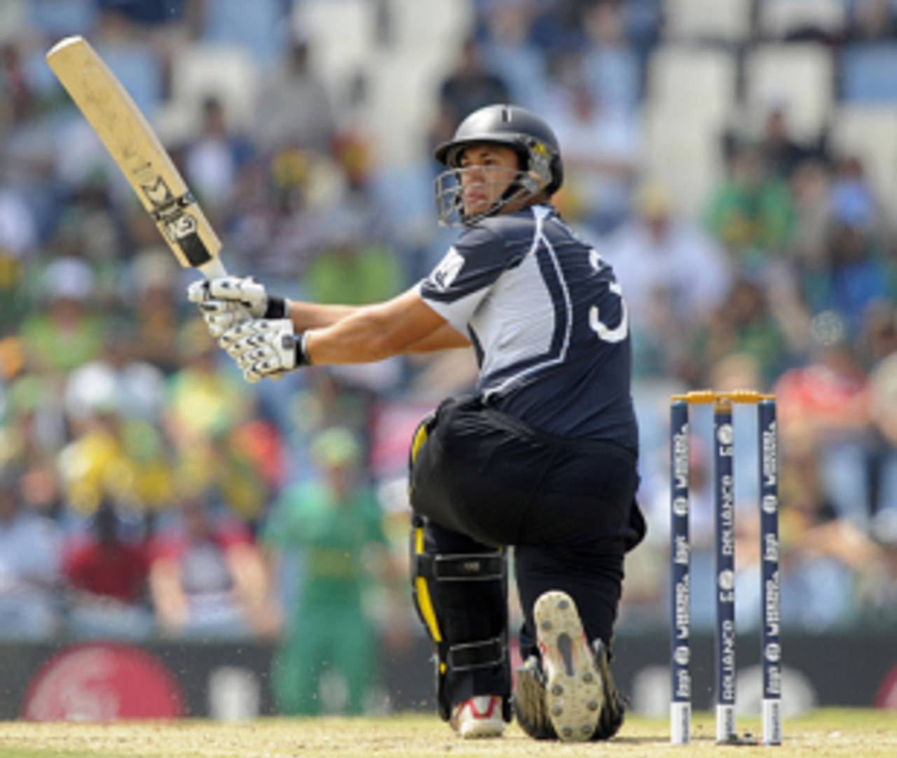 Ross Taylor swings hard, South Africa v New Zealand, Champions Trophy, Group B, Centurion, September 24, 2009