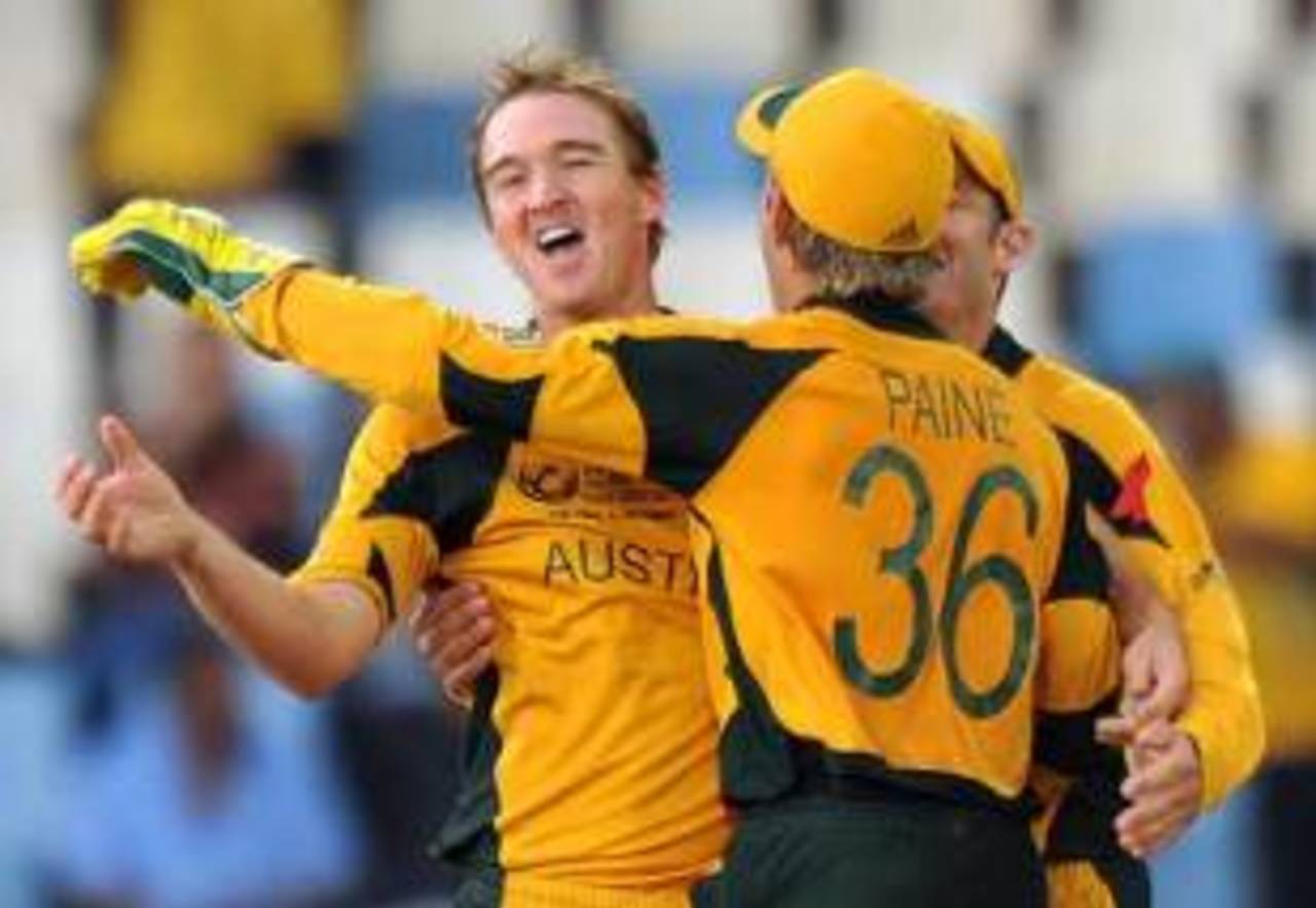 Nathan Hauritz claimed key wickets to trouble New Zealand, Australia v New Zealand, Champions Trophy final, Centurion Park, October 5, 2009