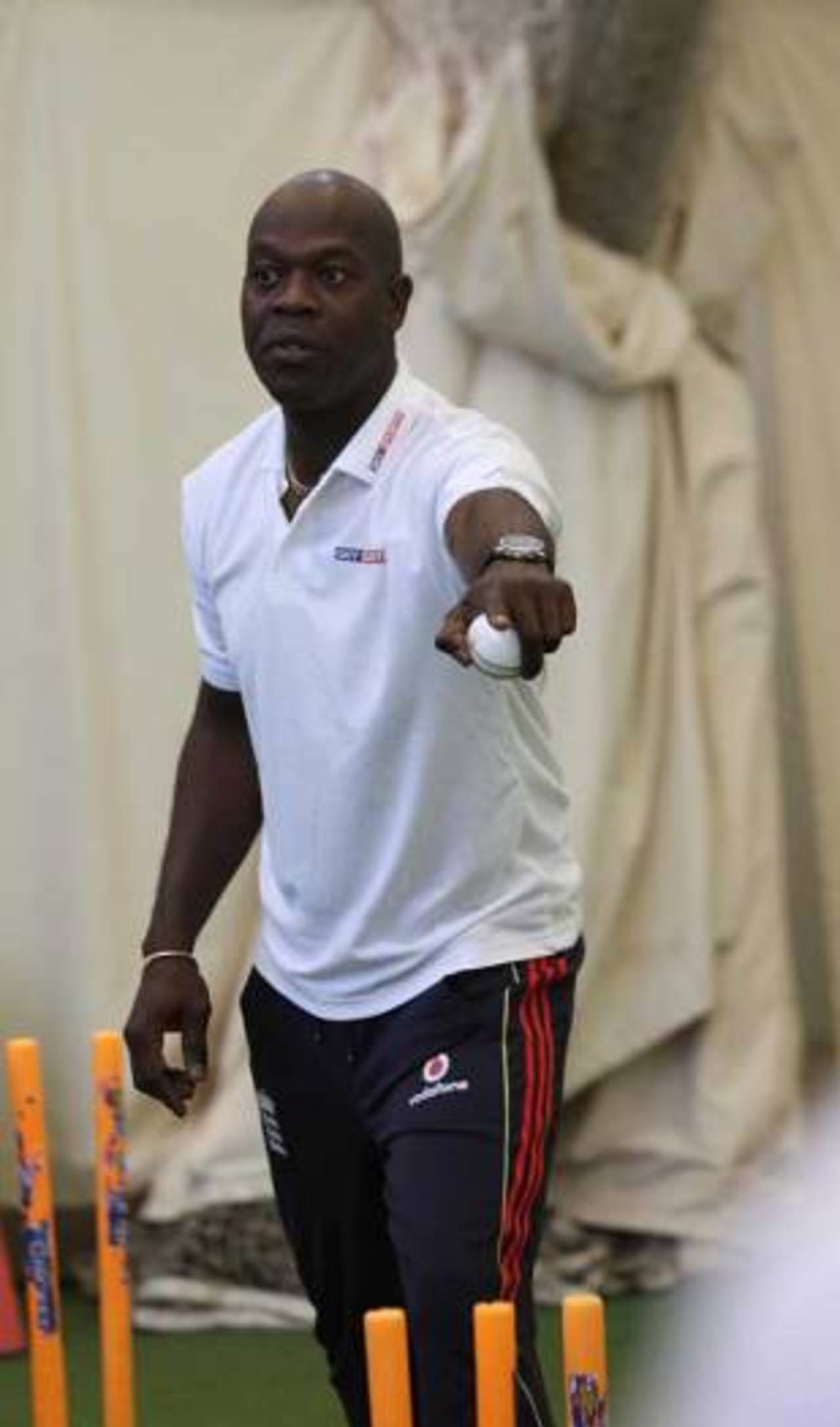 Ottis Gibson leads a Sky Sports coaching seminar, Lord's, October 8, 2009