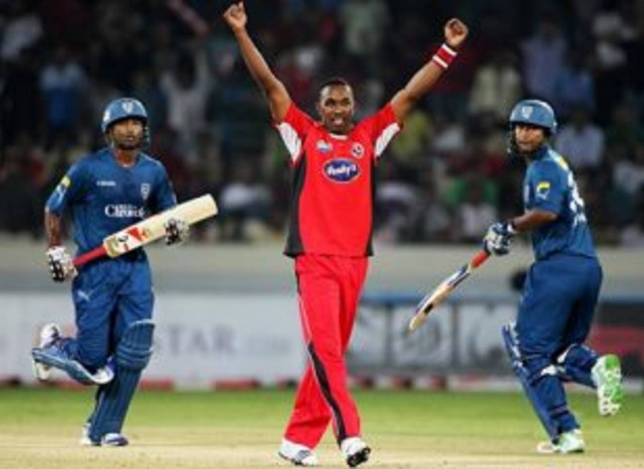 Dwayne Bravo came good for Trinidad & Tobago in the final over of the chase&nbsp;&nbsp;&bull;&nbsp;&nbsp;Global Cricket Ventures-BCCI