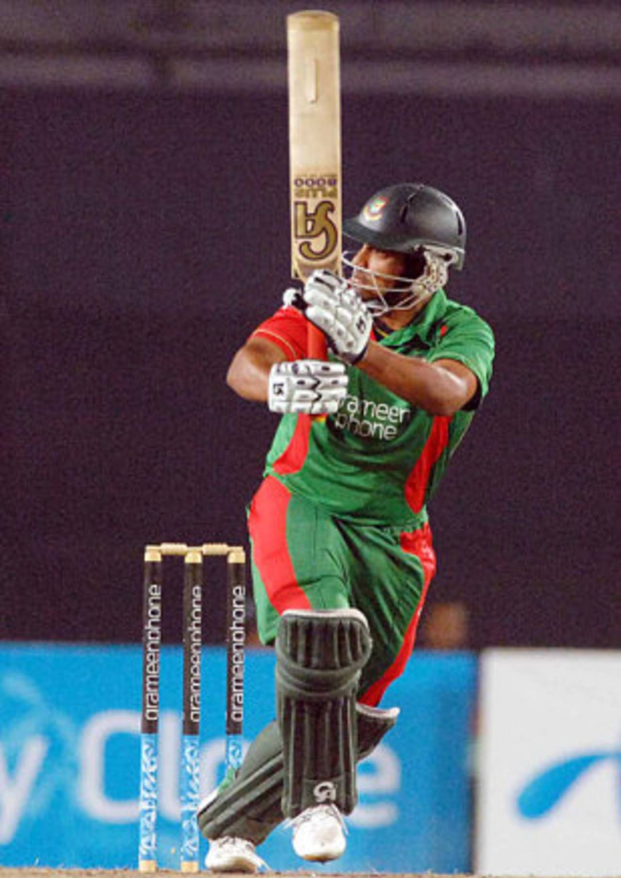 Tamim Iqbal works it down to square leg, Bangladesh v Zimbabwe, 3rd ODI, Mirpur, October 31, 2009