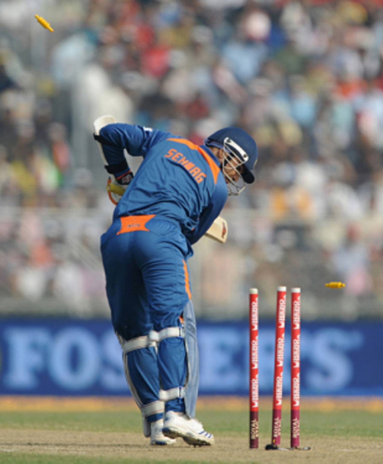 Virender Sehwag's longest innings in six efforts lasted 31 balls&nbsp;&nbsp;&bull;&nbsp;&nbsp;AFP