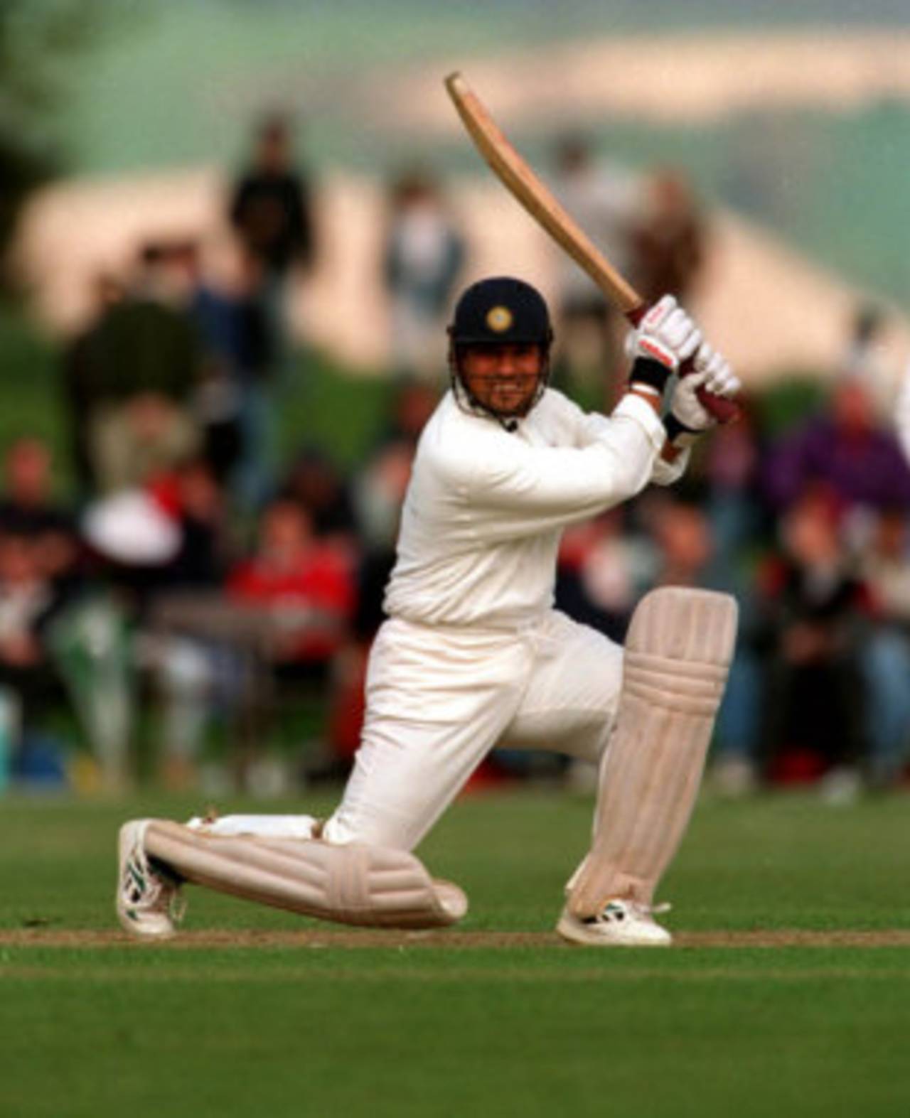 Sachin Tendulkar bats, Duchess of Norfolk XI v India, Arundel, 5 May 1996