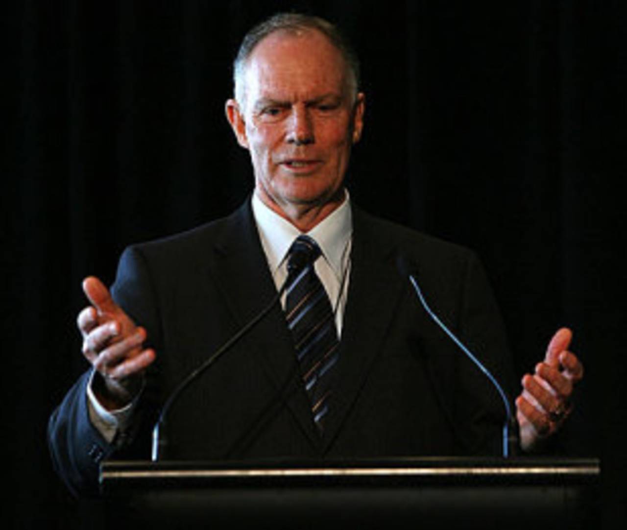 Greg Chappell speaks at the 7th Annual Sir Donald Bradman Oration, Melbourne, November 19, 2009