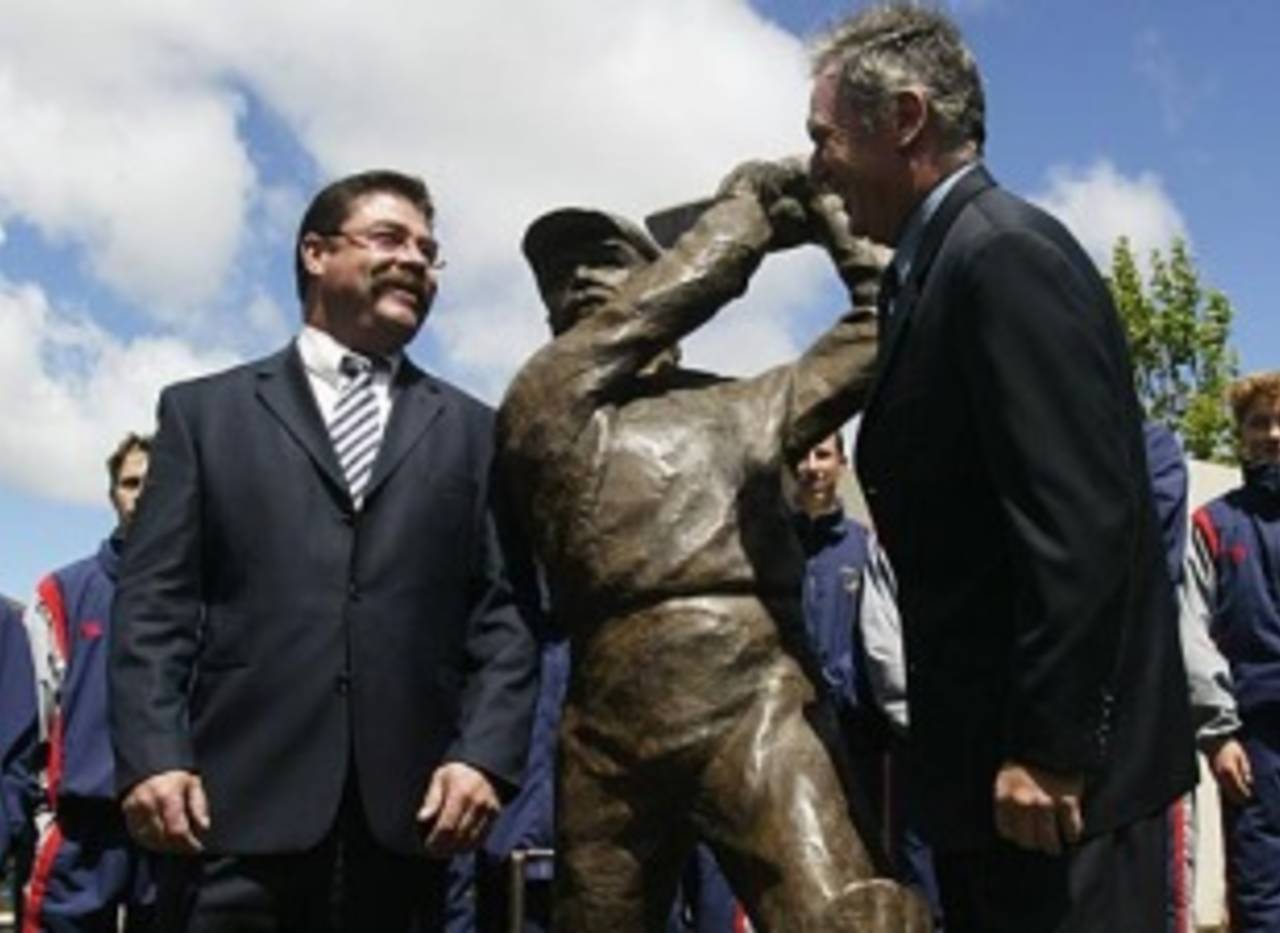 David Boon and Allan Border, November 14, 2002