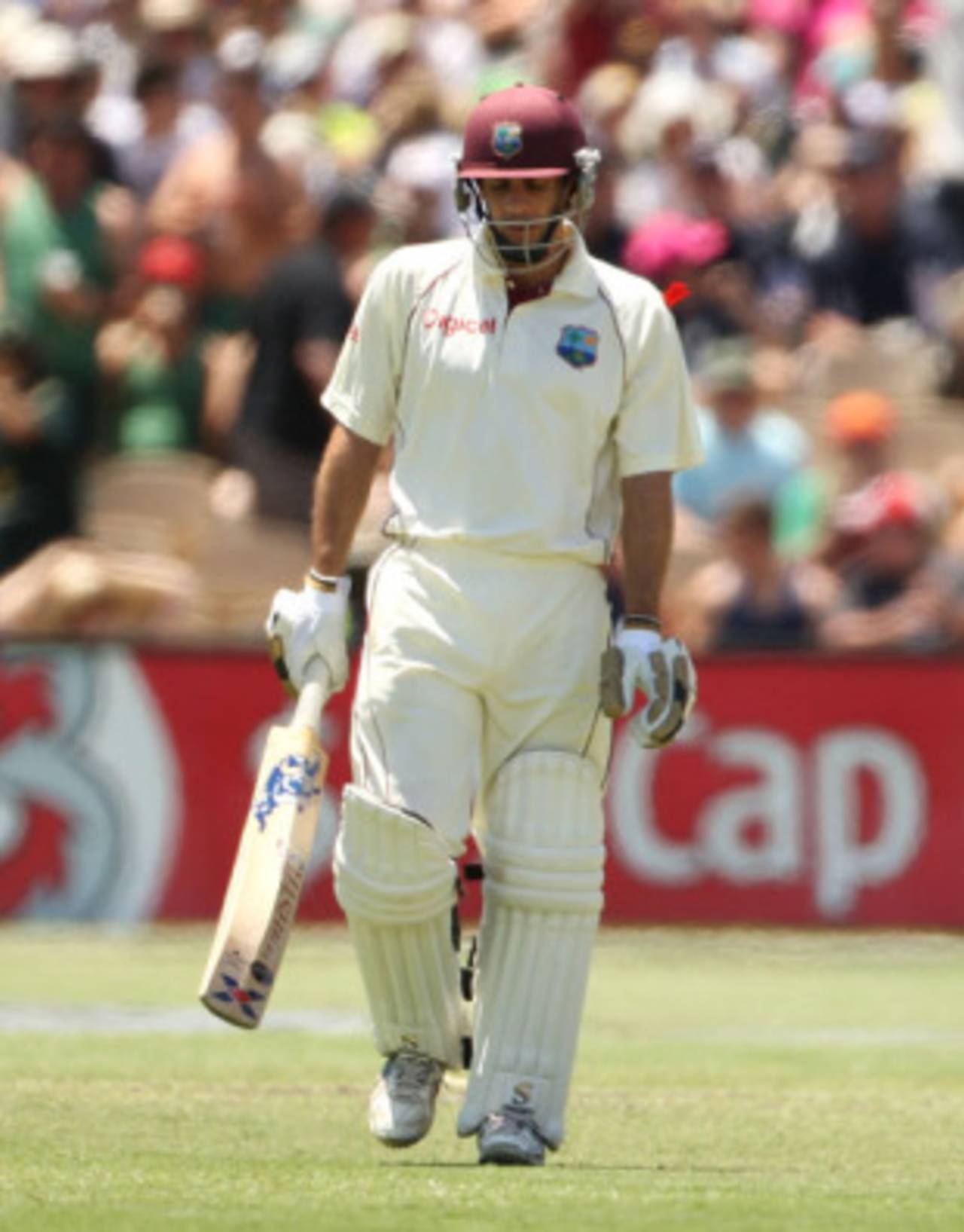 Brendan Nash leaves eight short of a century, Australia v West Indies, 2nd Test, Adelaide, 5 December, 2009