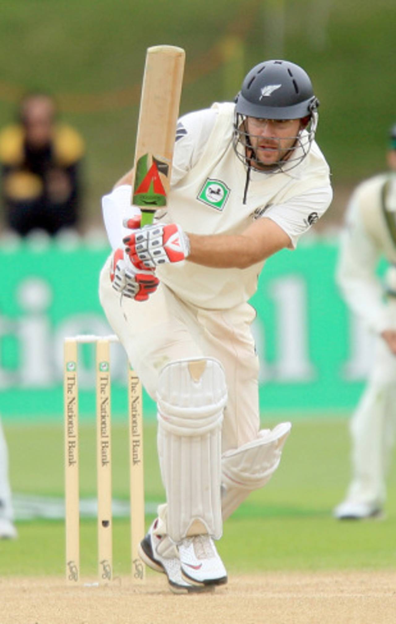 Daniel Vettori plays his trademark whip, New Zealand v Pakistan, 2nd Test, Wellington, 4th day, December 6, 2009