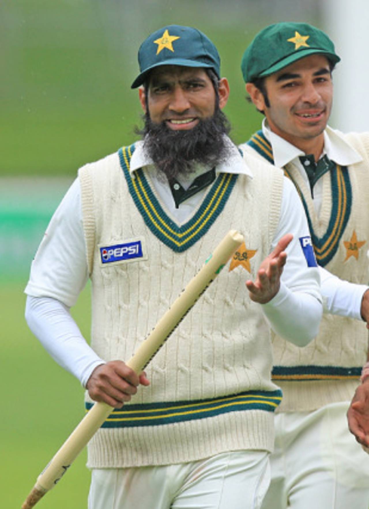 Mohammad Yousuf after his second Test win as captain, New Zealand v Pakistan, 2nd Test, Wellington, 4th day, December 6, 2009