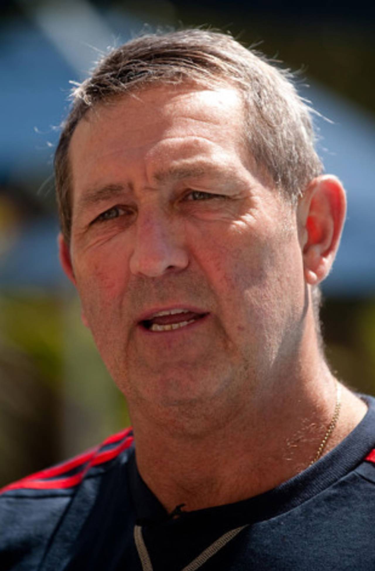 Graham Gooch, asked by Andy Flower to coach England's batsmen, talks to the press, South Africa, December 6, 2009