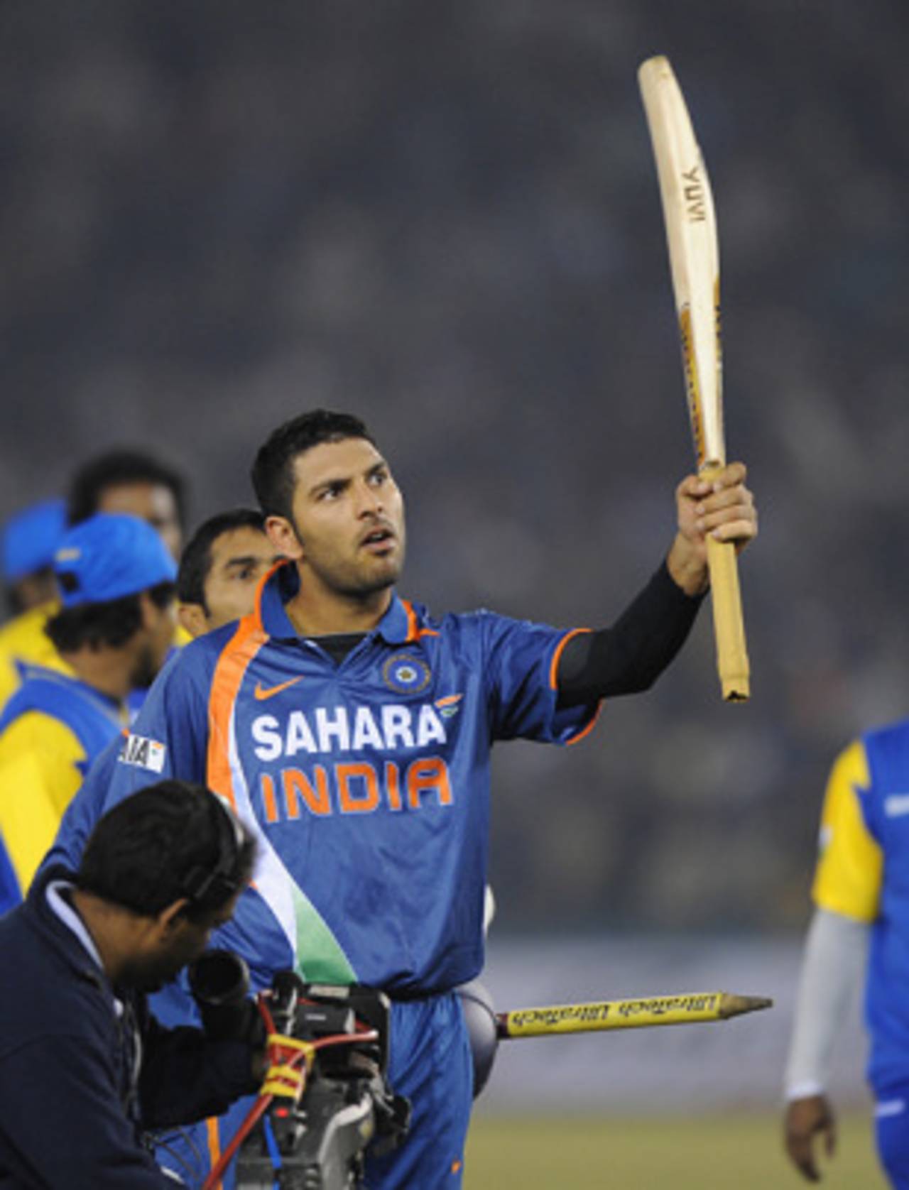 Man-of-the-Match Yuvraj Singh was one of four Indian batsmen given a reprieve, and he made it really count&nbsp;&nbsp;&bull;&nbsp;&nbsp;AFP
