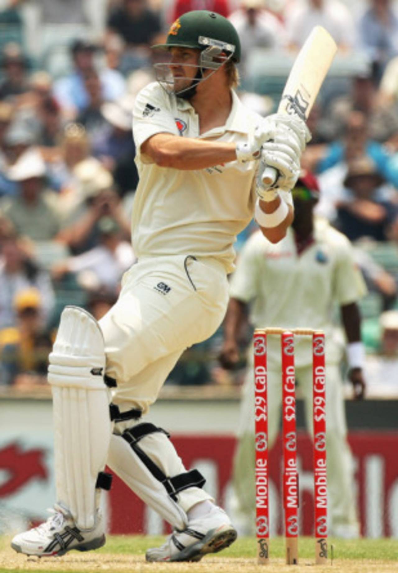 Shane Watson on the attack, Australia v West Indies, 3rd Test, Perth, 16 December 2009