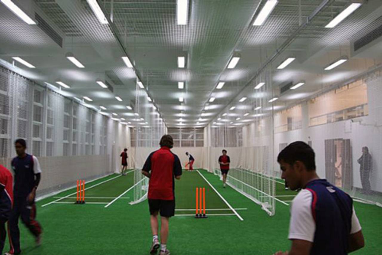 Members of the Hong Kong Under-19 cricket team practice at HKCC's new Cricket Centre of Excellence prior to their departure to New Zealand to compete at the ICC Under-19 Cricket World Cup 2010