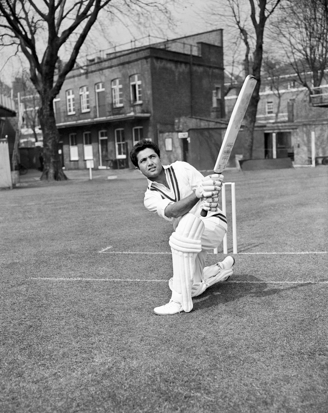 Hanif Mohammad in the Pakistan nets, Lord's, April 26, 1962