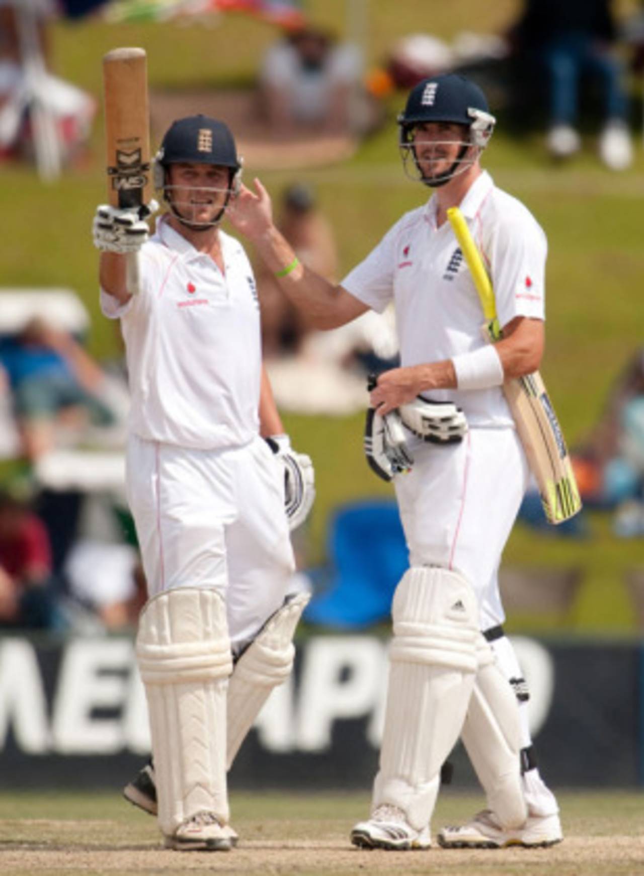 Kevin Pietersen supported team-mate Jonathan Trott after the players were involved in a run out at Centurion&nbsp;&nbsp;&bull;&nbsp;&nbsp;PA Photos