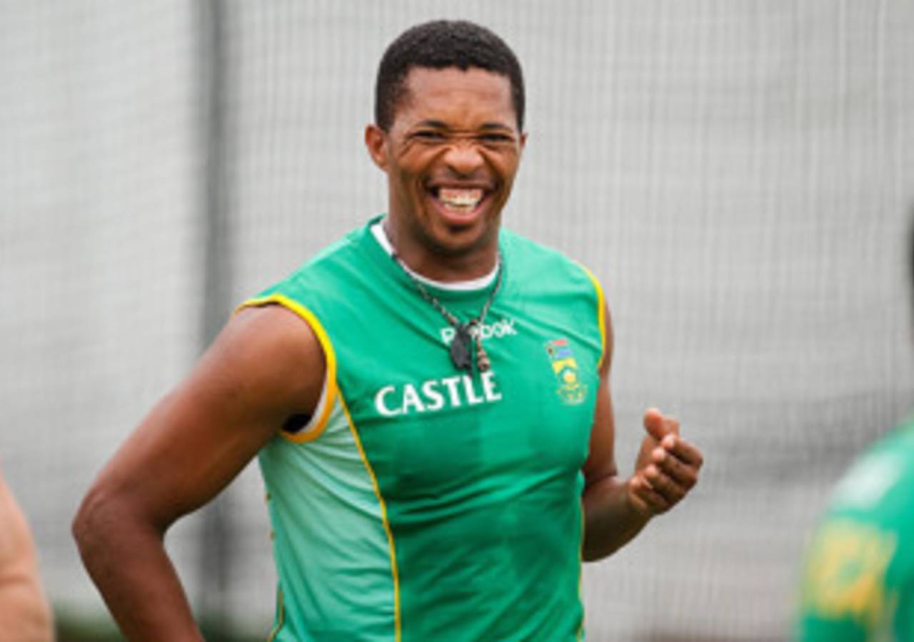 Makhaya Ntini is in positive mood ahead of the second Test in Durban,  South Africa, December 23, 2009