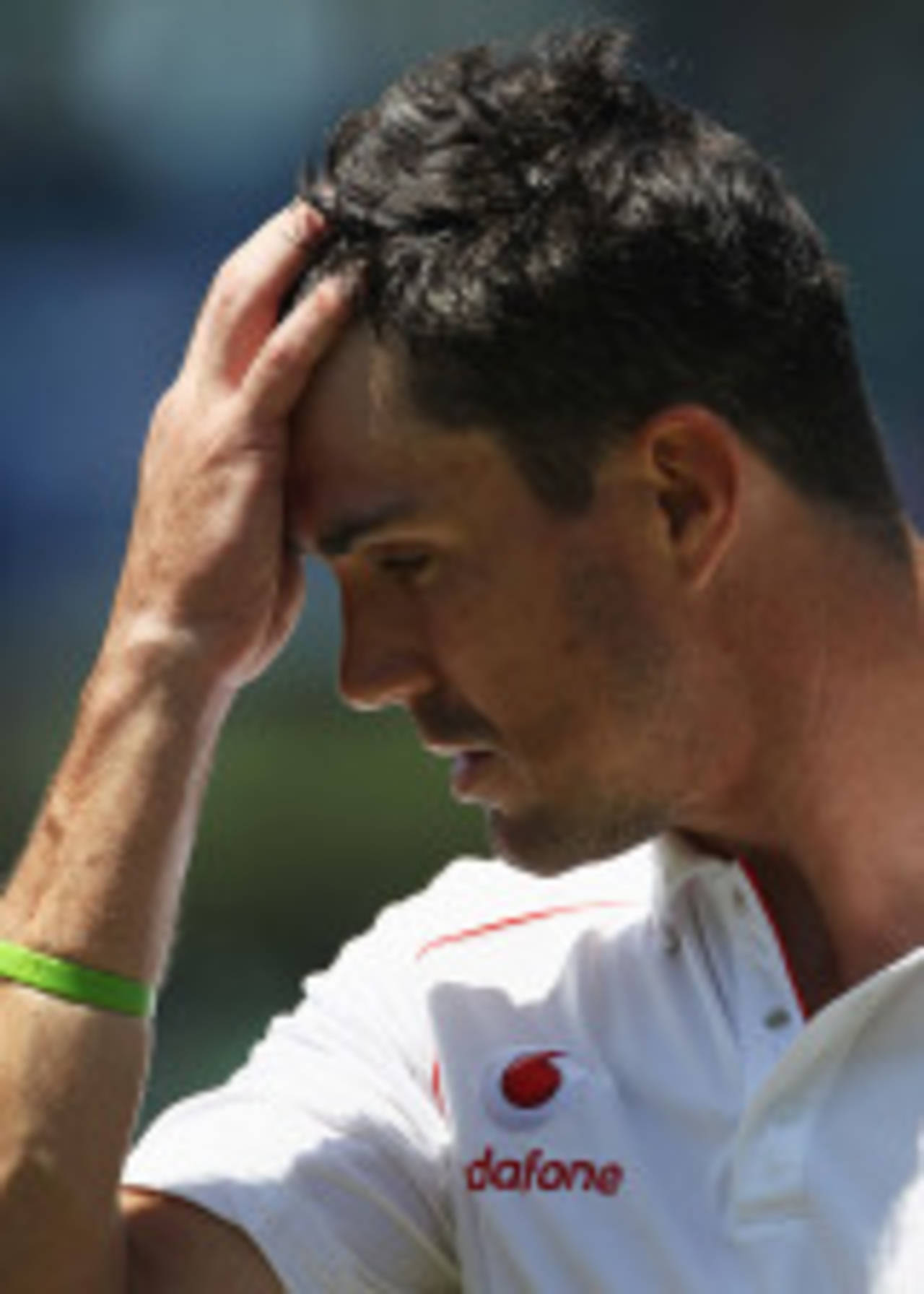 Kevin Pietersen could only regret after he was out lbw attempting to sweep Paul Harris, South Africa v England, 2nd Test, Durban, December 28, 2009