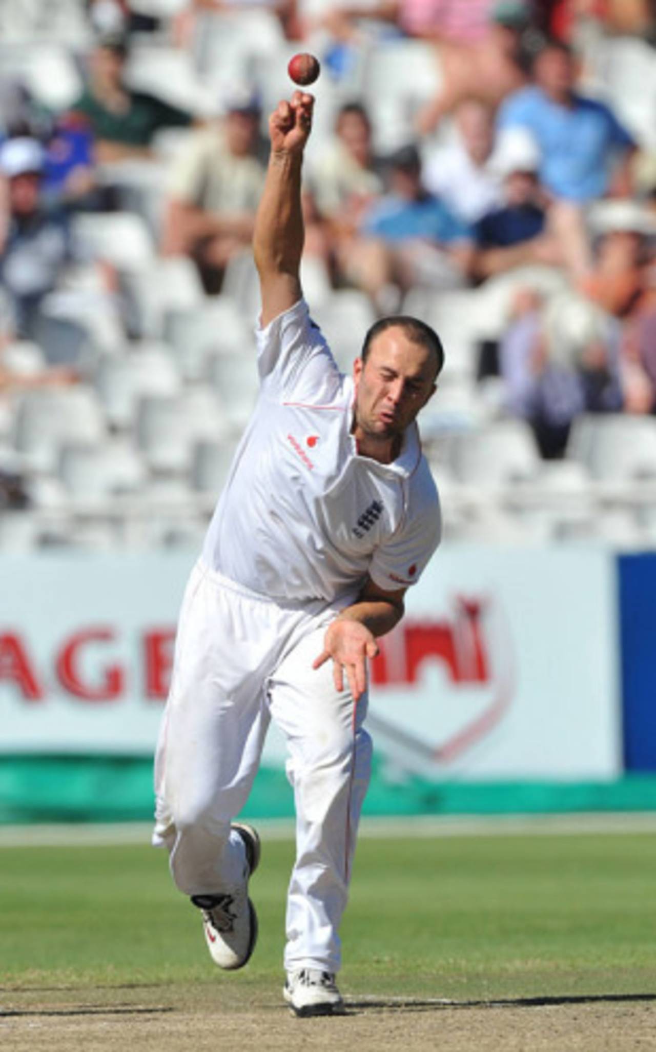 Jonathan Trott's medium-pacers couldn't make an impression as England toiled in the heat&nbsp;&nbsp;&bull;&nbsp;&nbsp;Getty Images