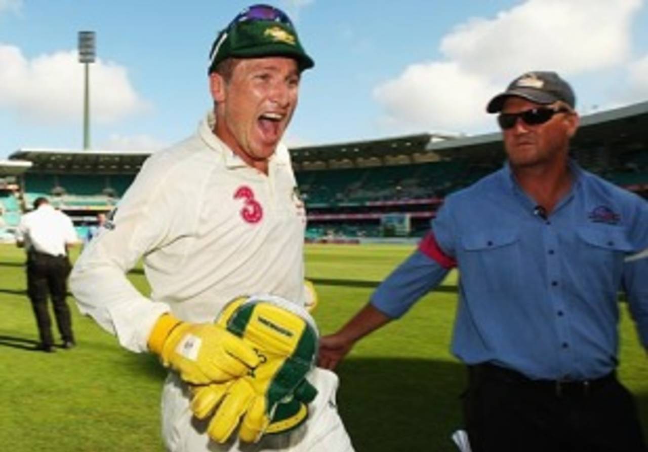 Brad Haddin's excellence behind the stumps played a crucial part in Australia's win at the SCG&nbsp;&nbsp;&bull;&nbsp;&nbsp;Getty Images