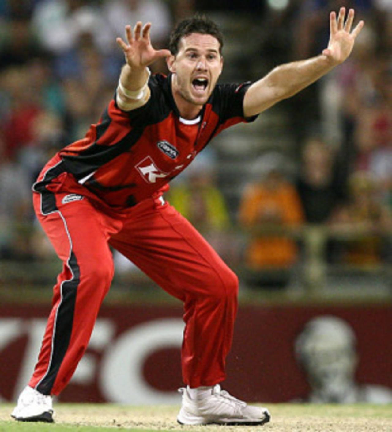 Shaun Tait appeals for an lbw, Western Australia v South Australia, Twenty20 Big Bash, Perth, December 29, 2009