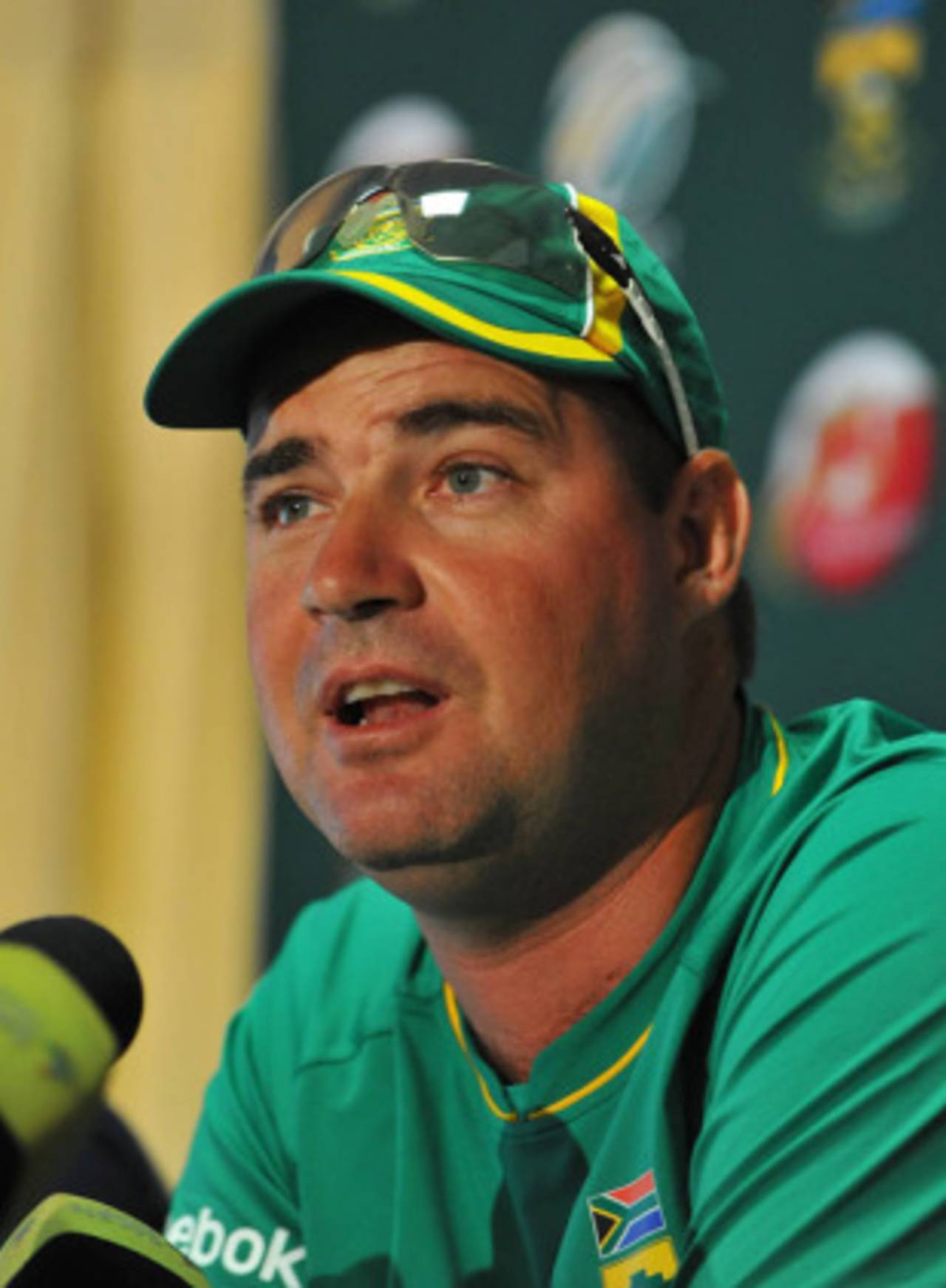 Mickey Arthur speaks during a press conference at the Wanderers, England tour of South Africa, 11 January, 2010