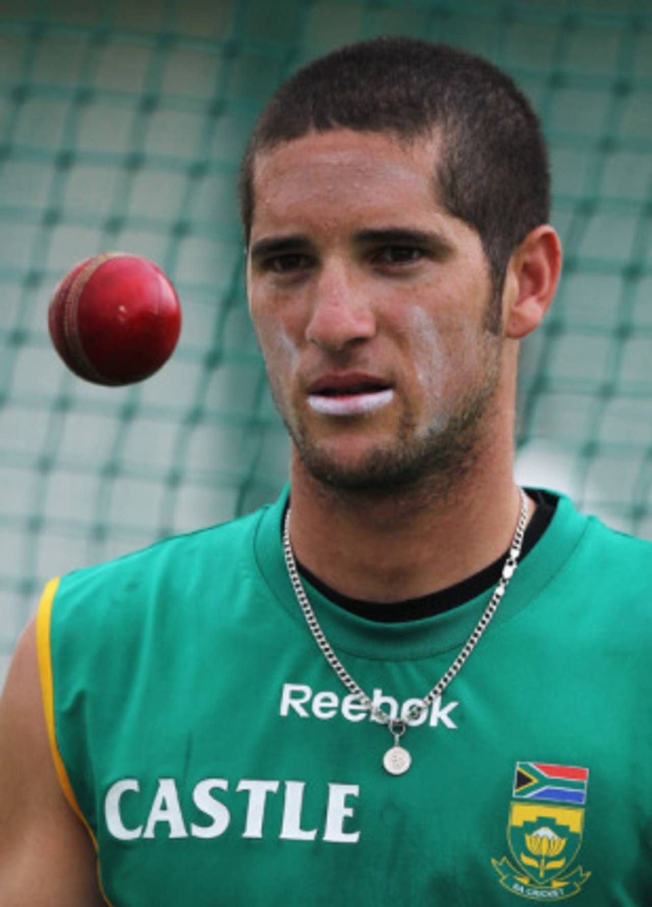 Wayne Parnell in the nets ahead of his debut in the final Test at against England, South Africa, 13 January, 2010