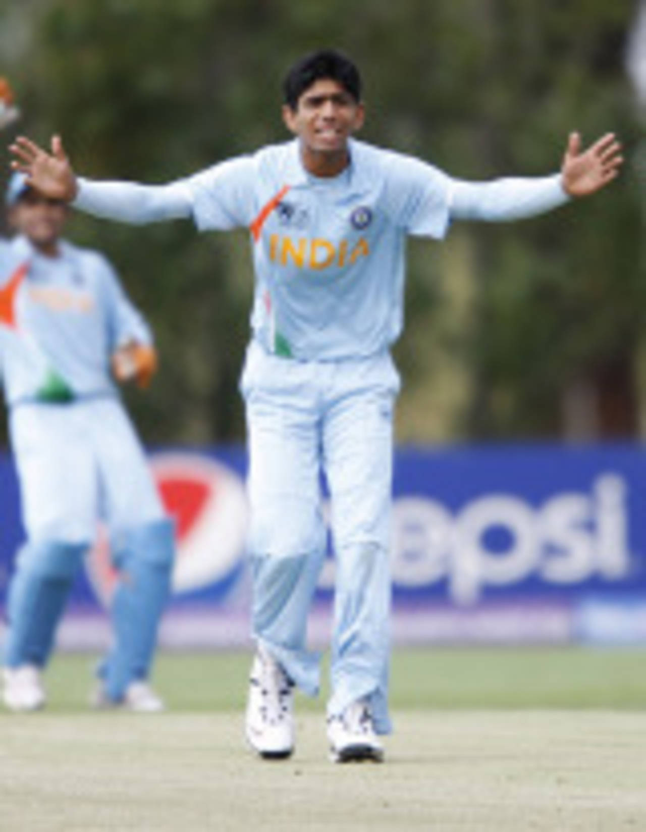 Saurabh Netravalkar took 2 for 23 from ten consecutive overs, Afghanistan Under-19s v India Under-19s, 1st Match, Group A, ICC Under-19 World Cup, Lincoln, January 15, 2009