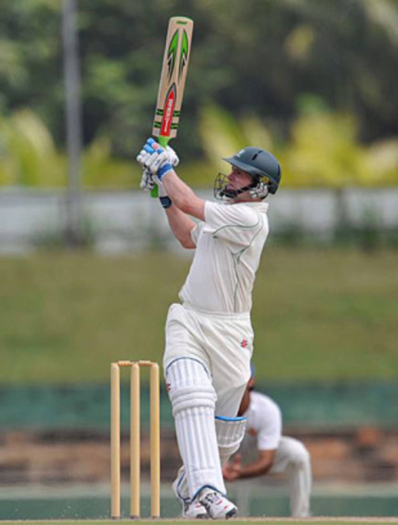 Ireland's William Porterfield goes big during his 78, Afghanistan v Ireland, ICC Intercontinental Cup, Dambulla, 1st day, January 21, 2010