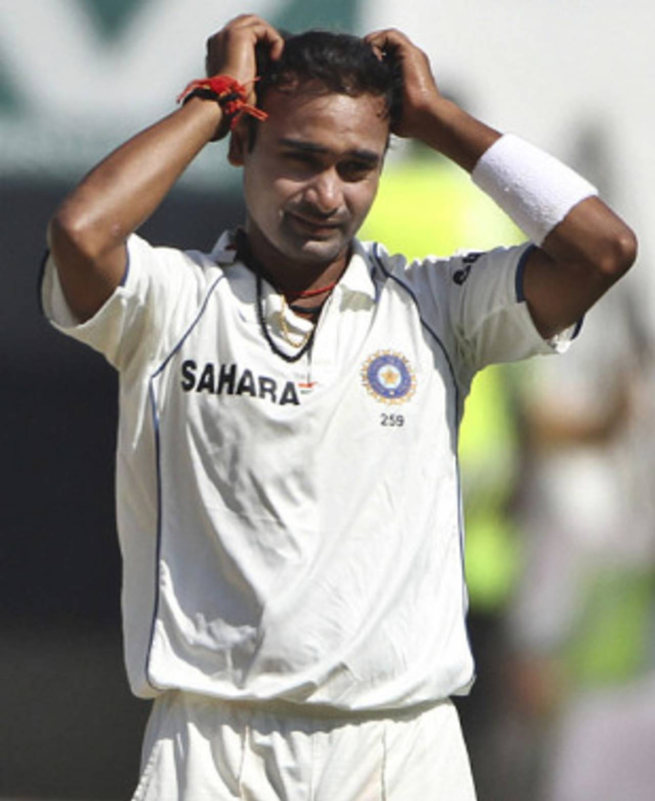 Amit Mishra went wicketless in his 53 overs, India v South Africa, 1st Test, Nagpur, 2nd day, February 7, 2010