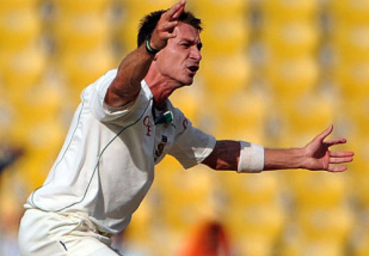 Dale Steyn was on a roll, India v South Africa, 1st Test, Nagpur, 3rd day, February 8, 2010