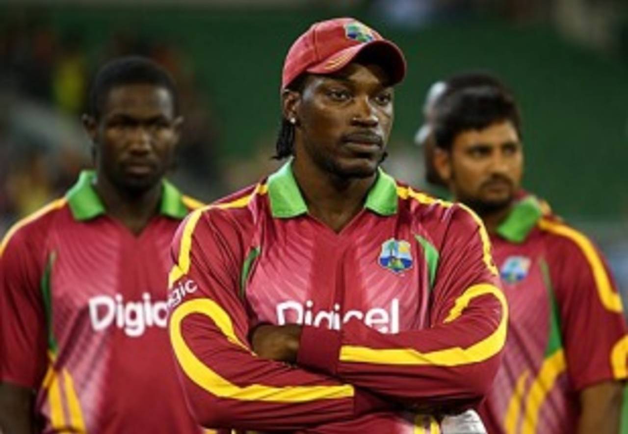 After the ODI thrashing, Chris Gayle finds himself the butt of the kind of derision usually reserved for clairvoyants who prophesise the end of the world every other Friday&nbsp;&nbsp;&bull;&nbsp;&nbsp;Getty Images