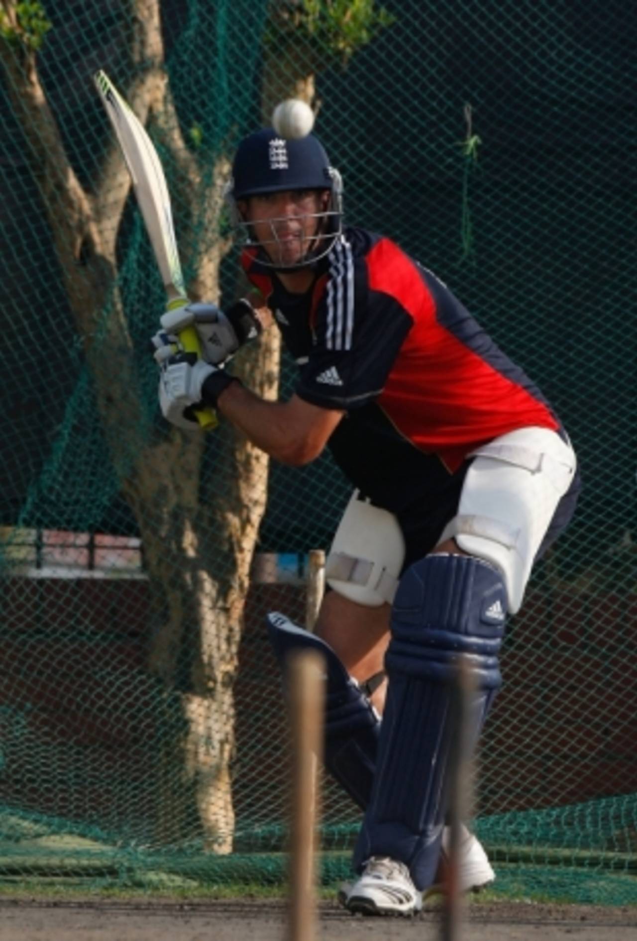 Kevin Pietersen in the nets ahead of the second ODI between England and Bangladesh, Dhaka, March 1, 2010