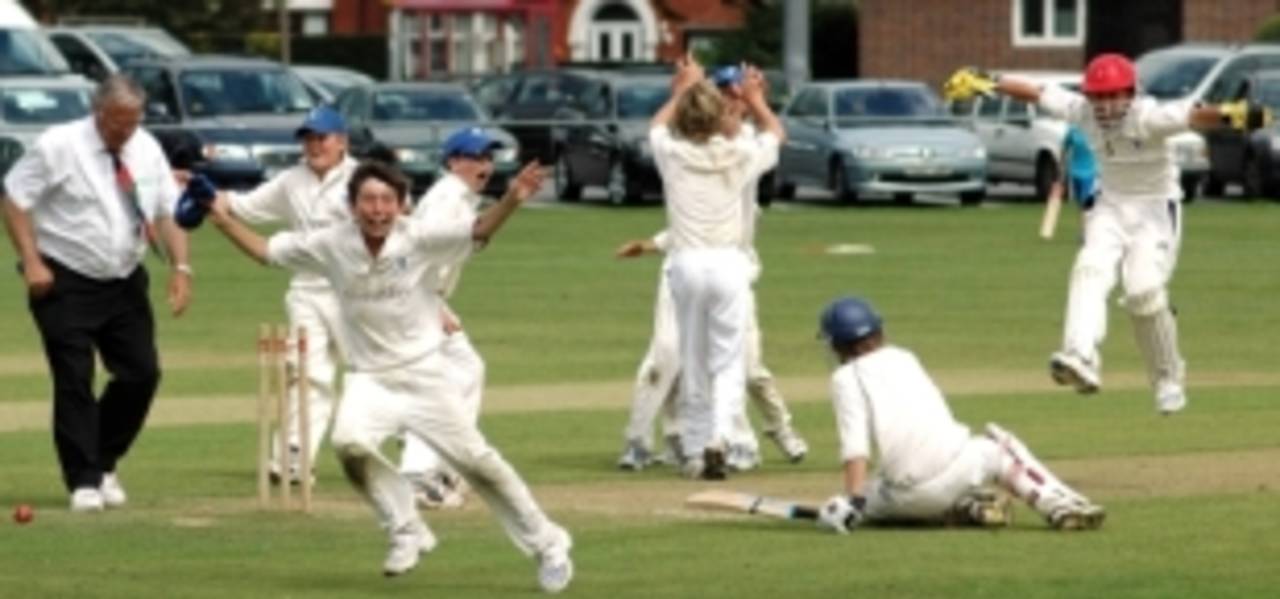 Rob O'Connor's photograph, capturing the celebrations following the match-winning run out in a game between Leinster and West Glamorgan Under-13s, won Photo of the Year at the ICC Development Programme annual awards, March 1, 2010