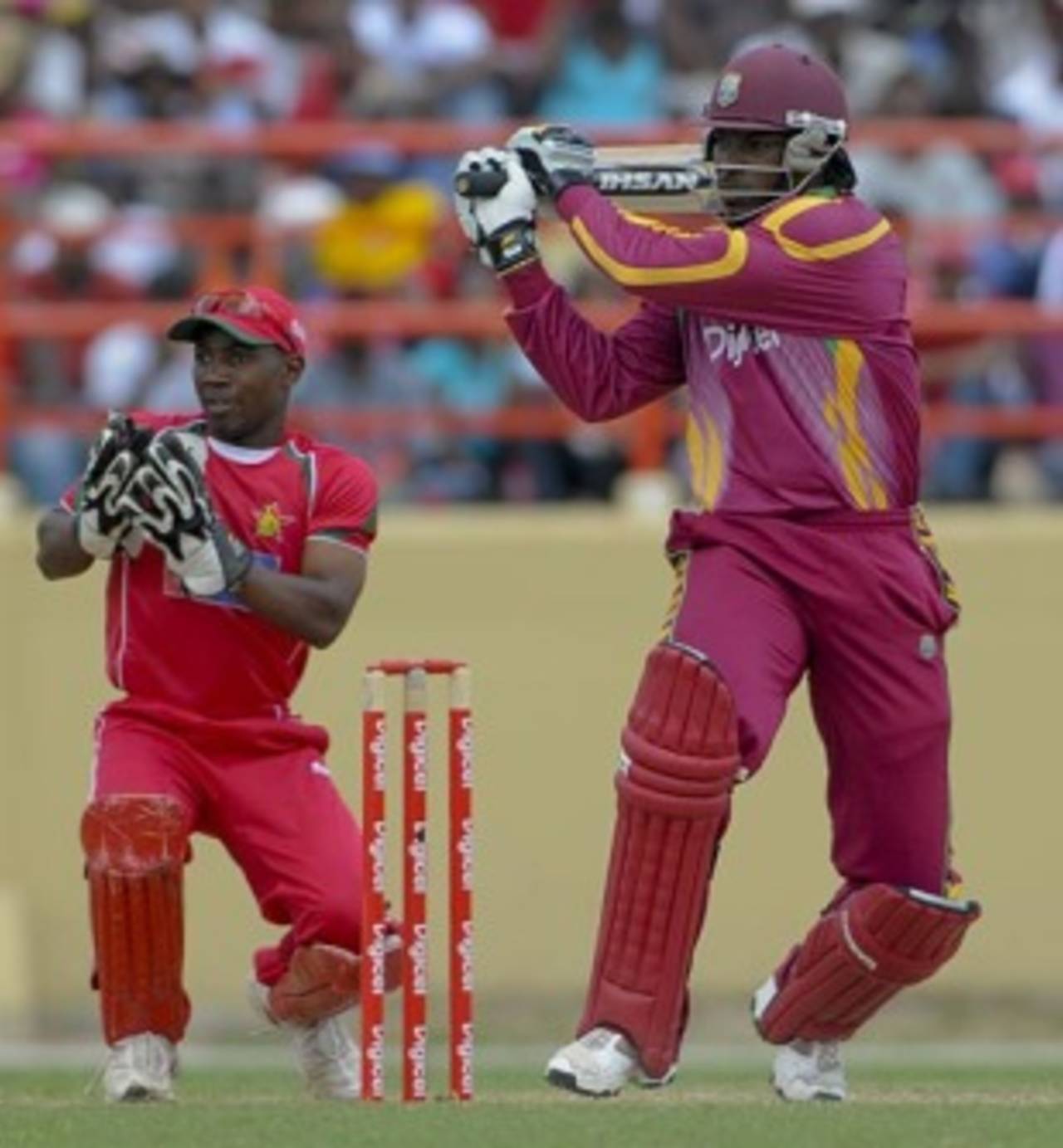 Chris Gayle gave West Indies a fiery start&nbsp;&nbsp;&bull;&nbsp;&nbsp;DigicelCricket.com/Brooks LaTouche Photography