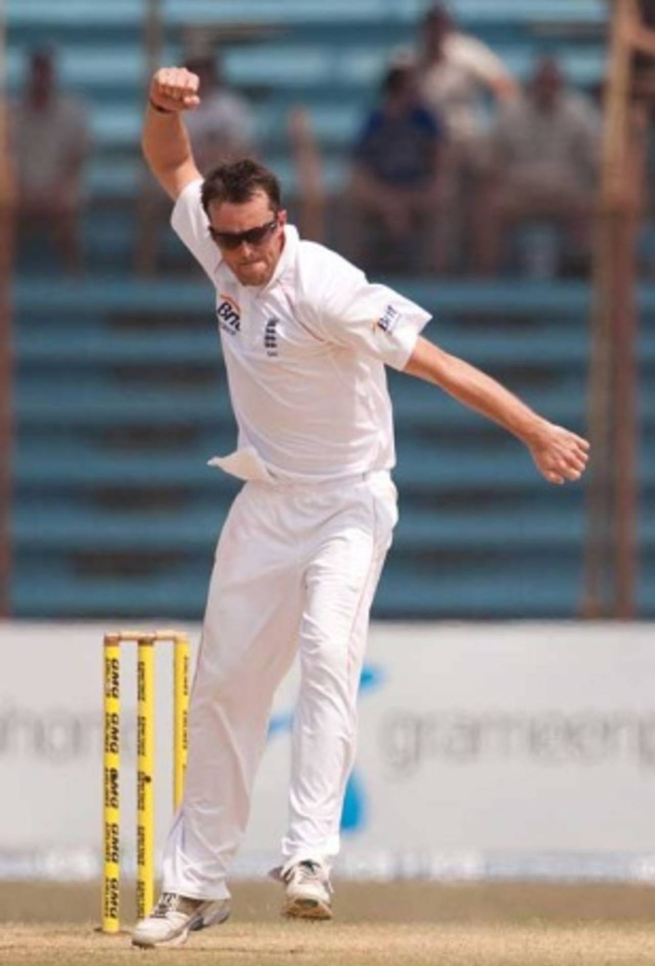 Graeme Swann struck in his second over to remove Tamim Iqbal, Bangladesh v England, 1st Test, Chittagong, March 15, 2010