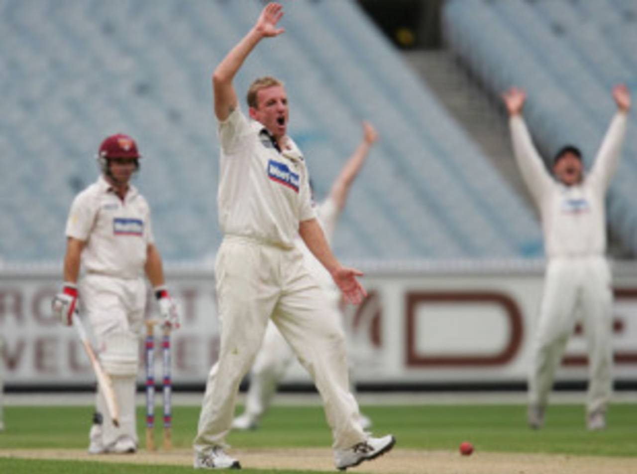 Damien Wright caused some problems for Queensland, Victoria v Queensland, Sheffield Shield final, MCG, March 18, 2010
