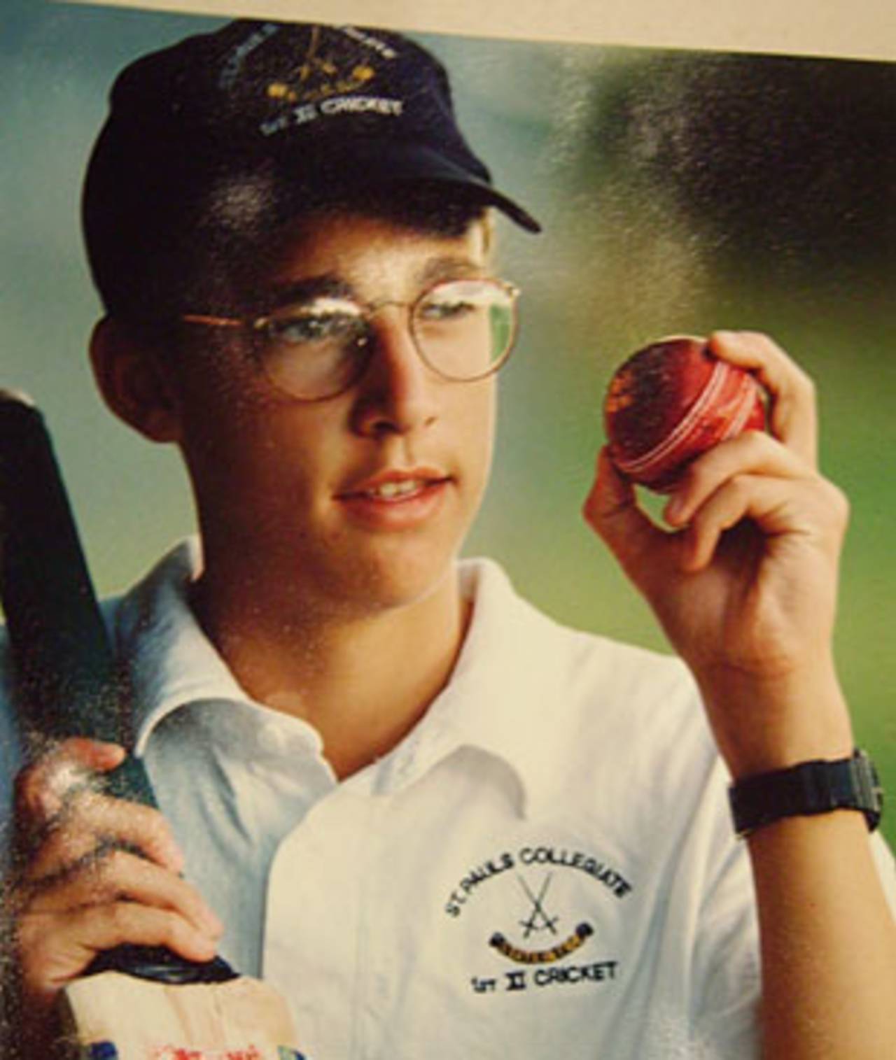 The Harry Potter years: a photograph of a young Daniel Vettori from his father's scrapbook